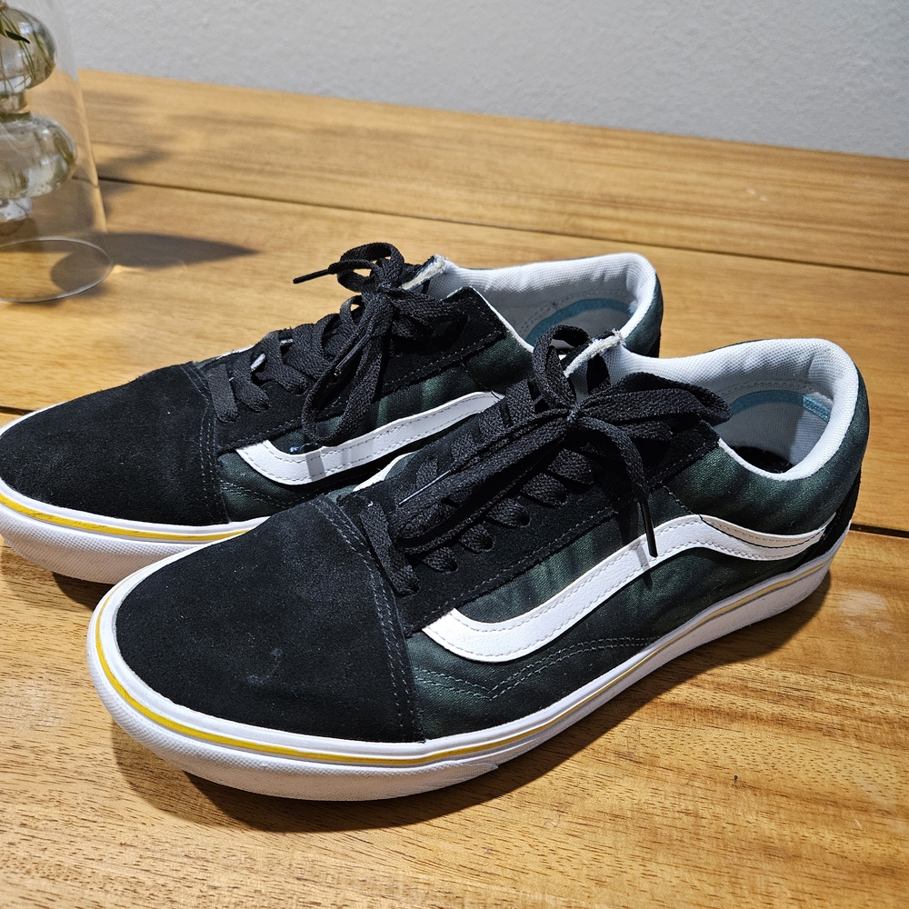 Vans Black and Green Men's Shoes